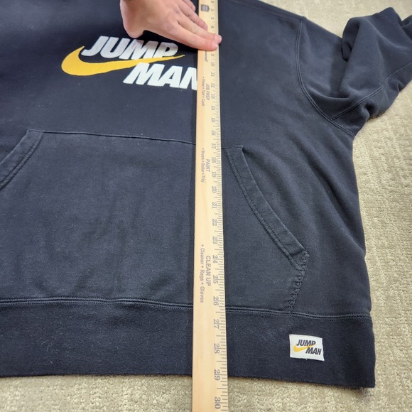 Nike Jordan Sweatshirt Men XXL Jumpman Crewneck Heavy Cotton French Terry Black - Picture 7 of 13